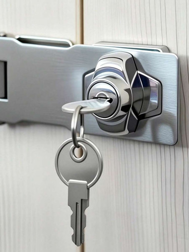 Cabinet door lock latch - lock,