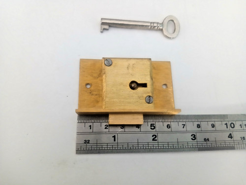 Brass cupboard cabinet lock - brass,