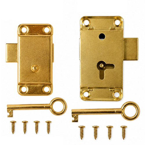 Vintage retro brass wardrobe - retro,