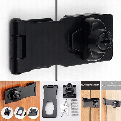 Locking hasp and staple - locking, with