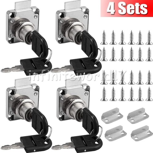 Locks 8 keys cam - 4x,