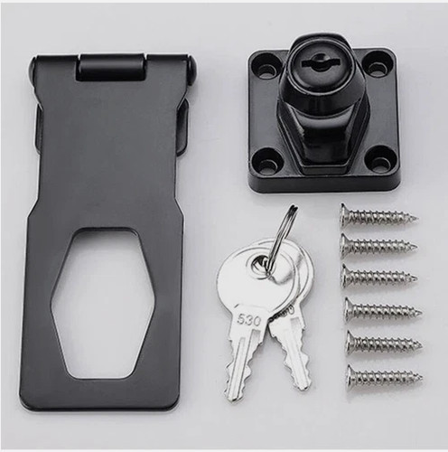 Locking hasp and staple with - hasp,